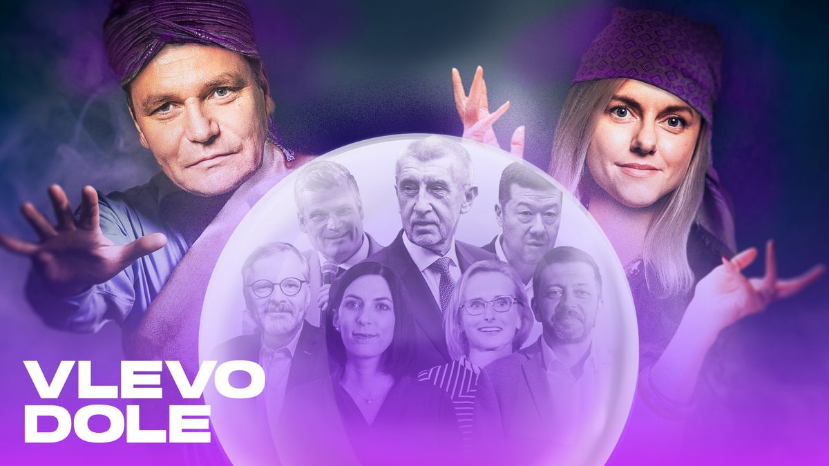 Vlevo dole předpovídá: Babišův rok. Válec míří k vítězství, jaké svět neviděl