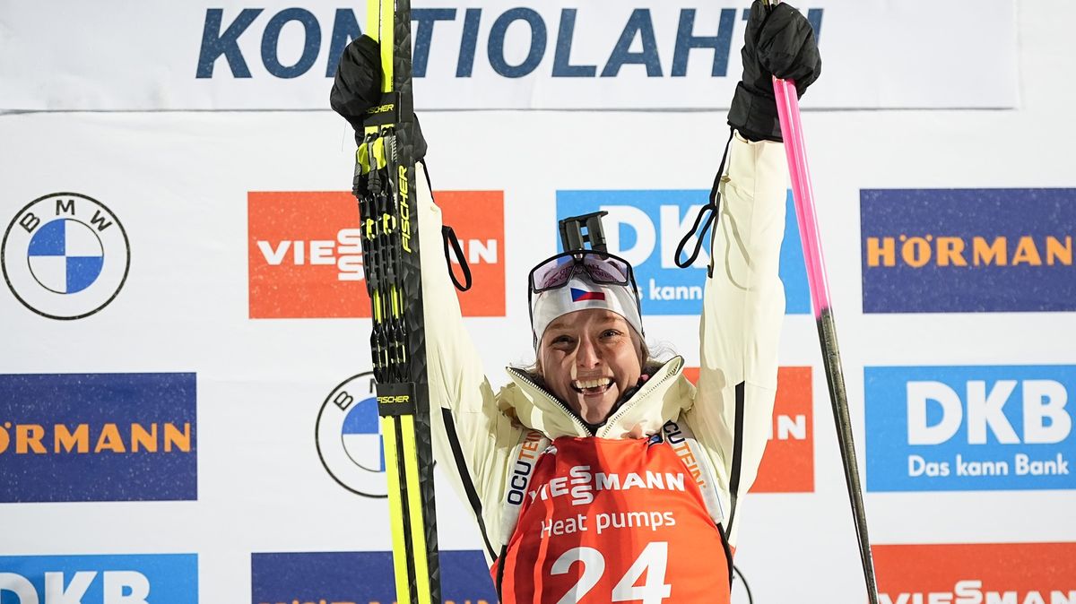 Biatlonistka Davidová po třech letech vyhrála závod Světového poháru