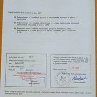 Příhláška Jiřího Kobzy do KSČ (uložená v Národním archivu ČR).