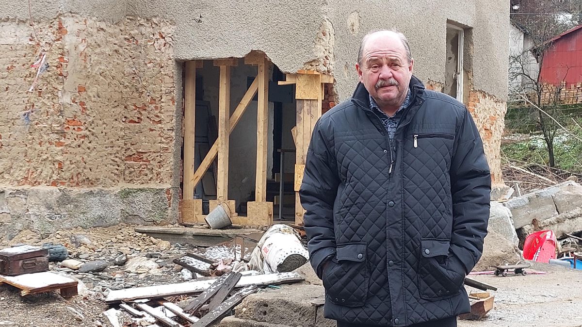 Jsem jak bezdomovec, na Vánoce musíme odjet někam pryč, říká vyplavený muž