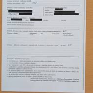 Přihláška Jiřího Kobzy do KSČ z roku 1987 (uložená v Národním archivu ČR).