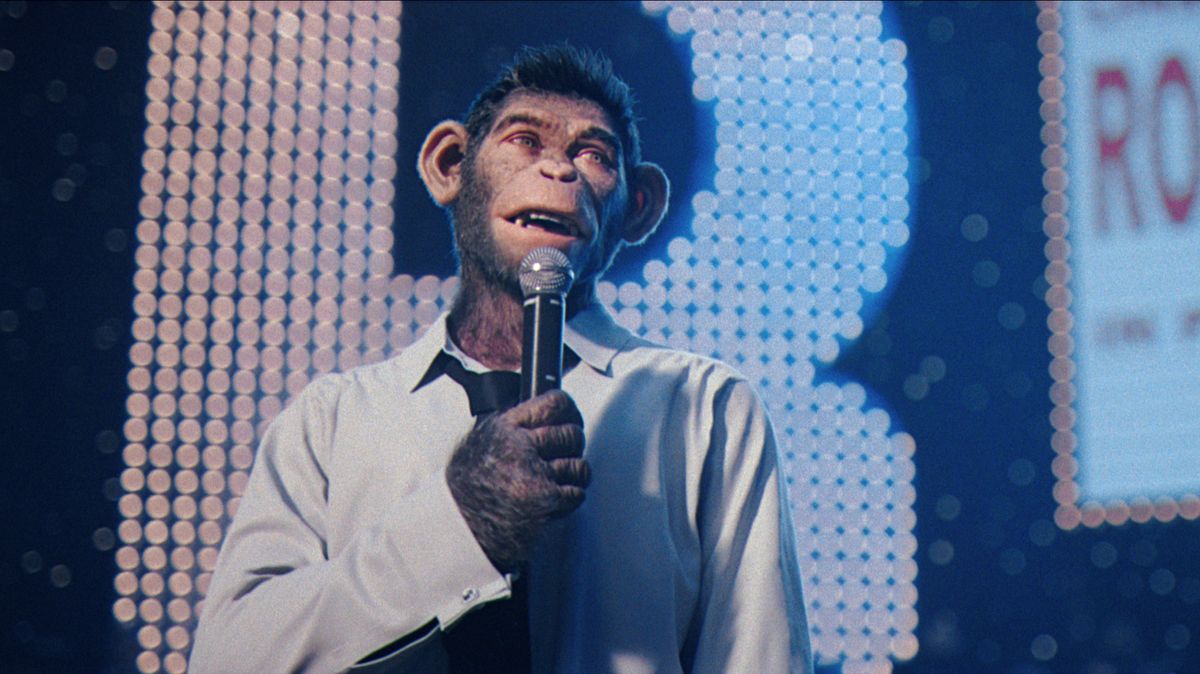 Robbie Williams se za opičáka neschoval. Ve filmu Better Man se obnažuje