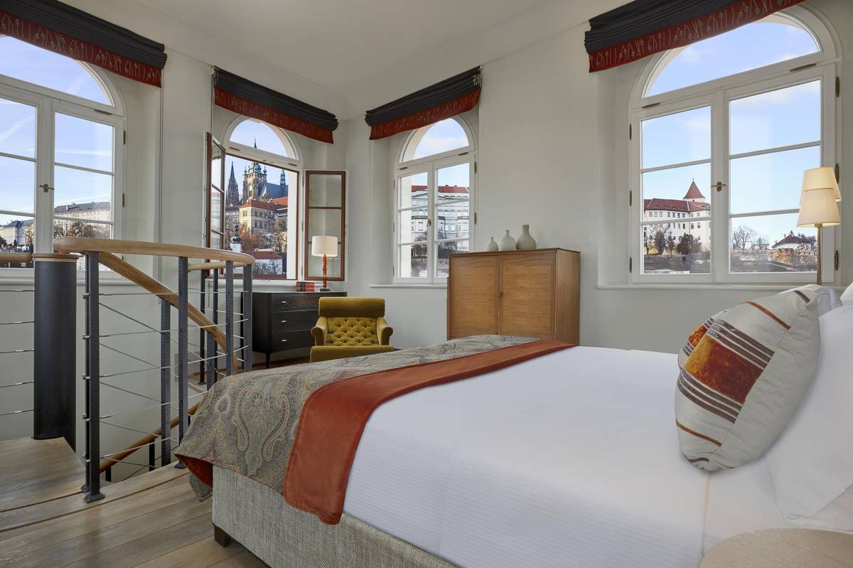 Augustine Hotel Praha sídlí v klášteře augustiniánů - apartmá ve věžičce.