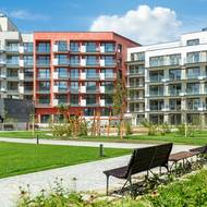 První dokončená částinové čtvrti Rezidence Parková čtvrť od společnosti Central Group.