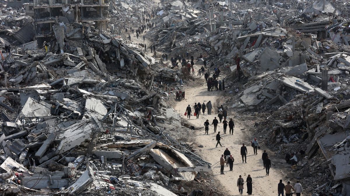 Fotky: Příměří začalo. Palestinci se vracejí do míst, kde před válkou žili
