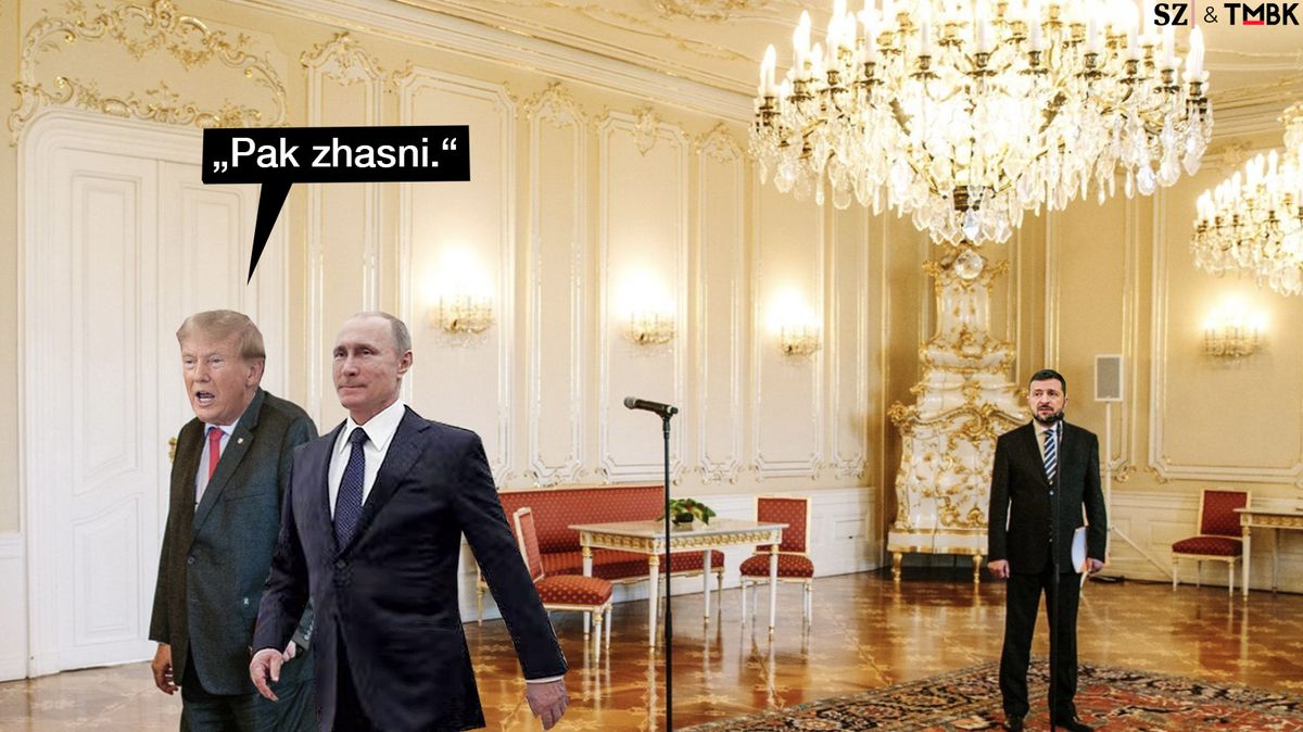 TMBK: Unikl záběr Trumpa, Putina a Zelenského z dohadování o míru