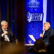 Natáčení podcastu Sorry jako před lidmi v Ostravě.