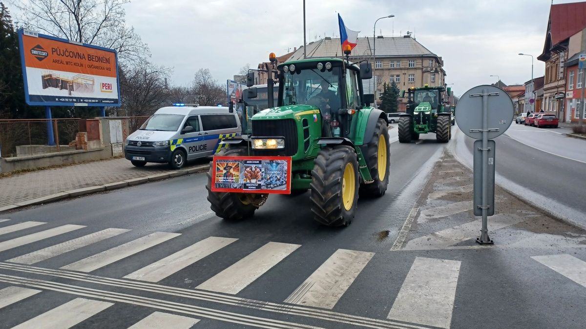Čeští a němečtí farmáři protestují proti dovozu potravin ze zemí mimo EU