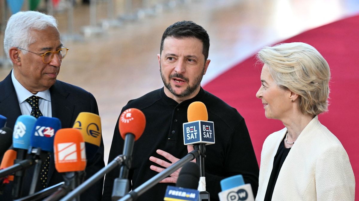Ukrajina cítí silnou podporu Evropy, řekl Zelenskyj před summitem EU