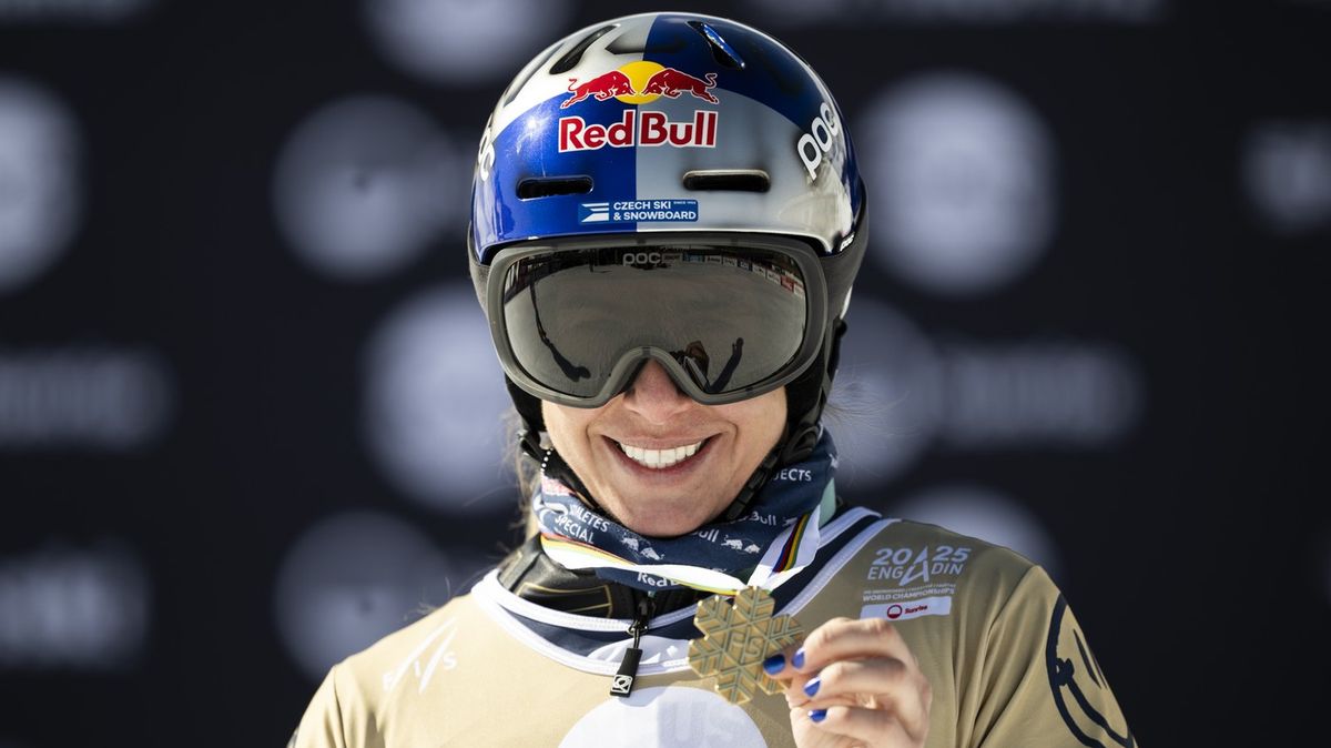 Ledecká vyhrála na snowboardovém MS obří slalom a přepsala historii
