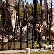 Plameny spálily celkem 152 kilometrů čtverečních. (Pacific Palisades, 18. března)