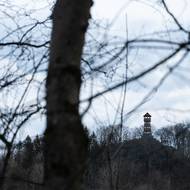 Z volně přístupné rozhledny na Strážném vrchu…