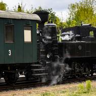 Na snímku lokomotiva Kafemlejnek, která si vysloužila název podle svého vzhledu.