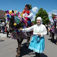 Vlčnovští organizují jízdu krále tradičním způsobem.