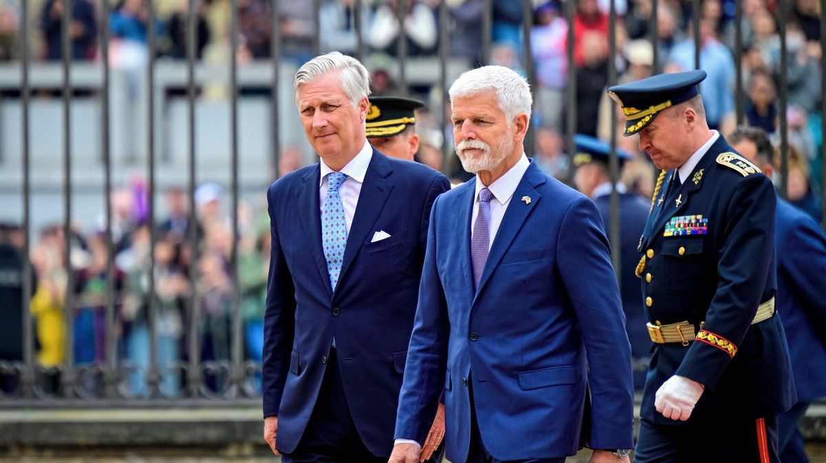 Pavel přijal na Hradě belgického krále Filipa, udělil mu Řád bílého lva