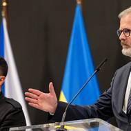 Ukrajinský prezident mimo jiné zmínil, že očekává další jednání české a ukrajinské vlády v Kyjevě. Naposledy se oba kabinety sešly loni v červenci v Praze, v ukrajinské metropoli to bylo na konci října 2022.