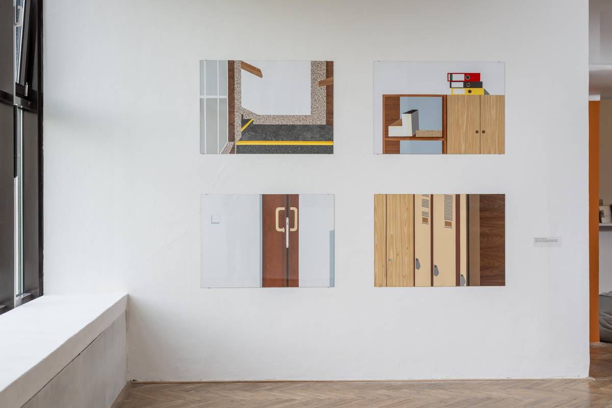 Díla Venduly Chalánkové z cyklů Zbrojovka a Hotel Merkur, 2016.