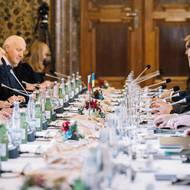 Jednání ukrajinské delegace s vedením Senátu.