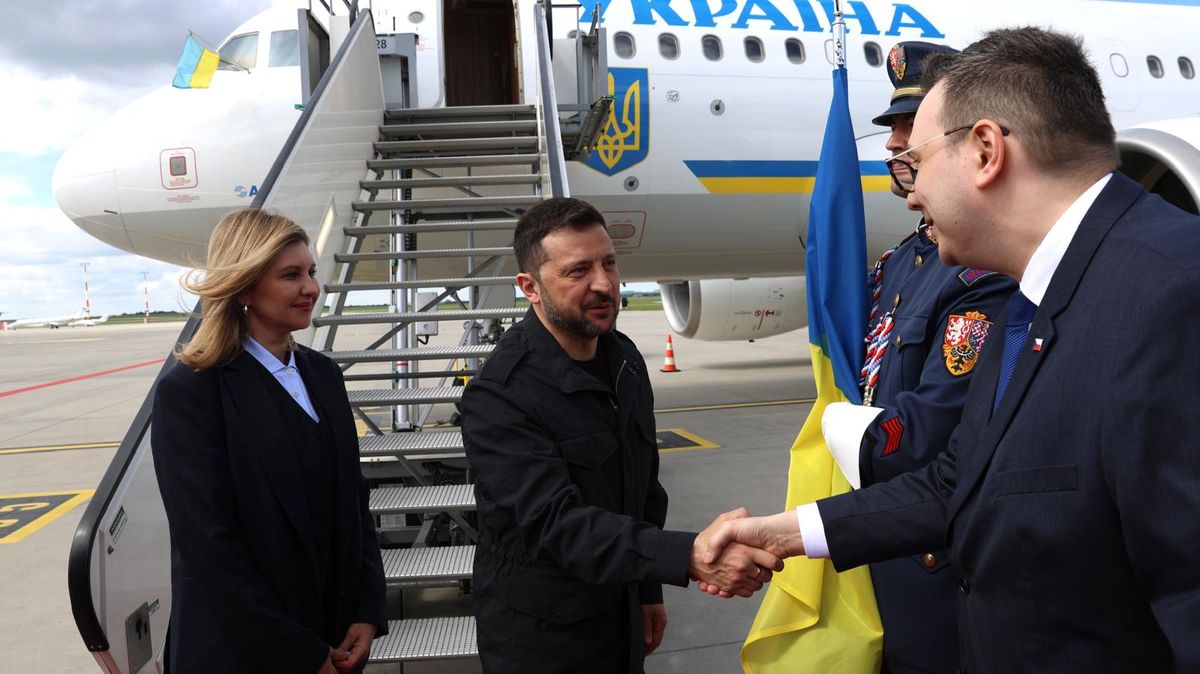Obrazem: Zelenskyj na návštěvě Prahy