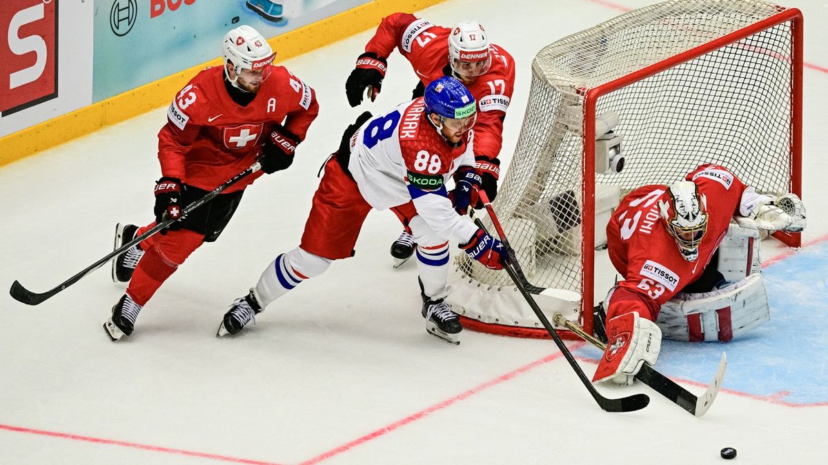 Zápas plný obratů. Česko na úvod šampionátu porazilo Švýcary v prodloužení
