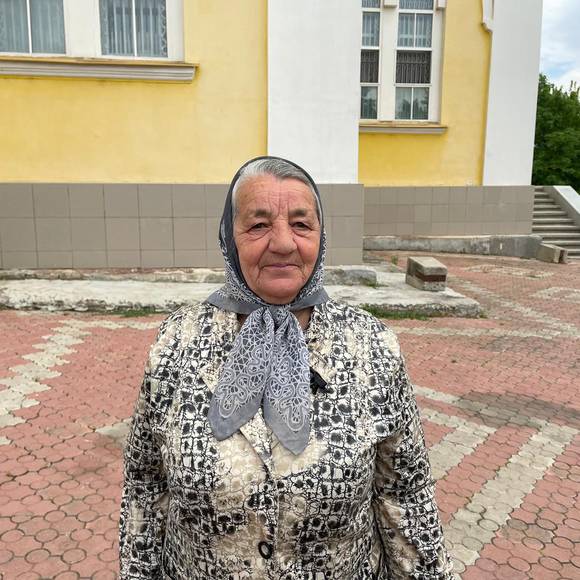 Téměř 80letá Irina žije v Gagauzii celý život.