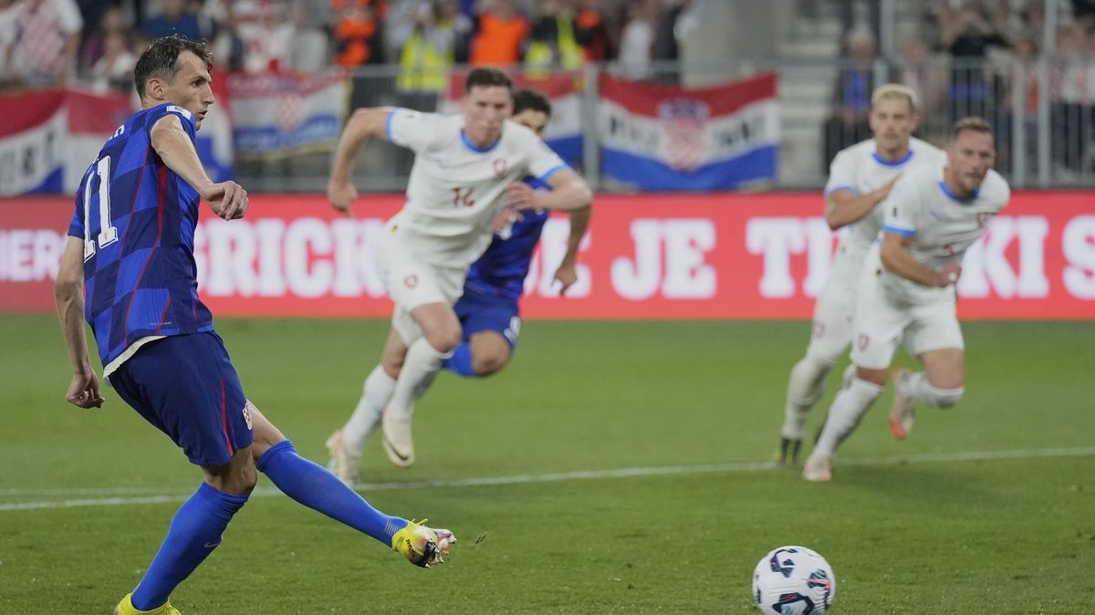 Česká fotbalová reprezentace na Chorvaty nestačila