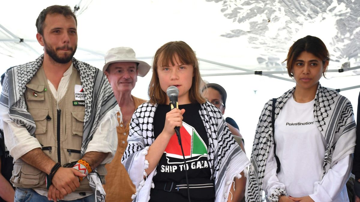 Izrael nepustí humanitární loď s Gretou Thunbergovou na palubě do Pásma Gazy