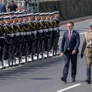 Na snímku předseda polského parlamentu Szymon Hołownia.