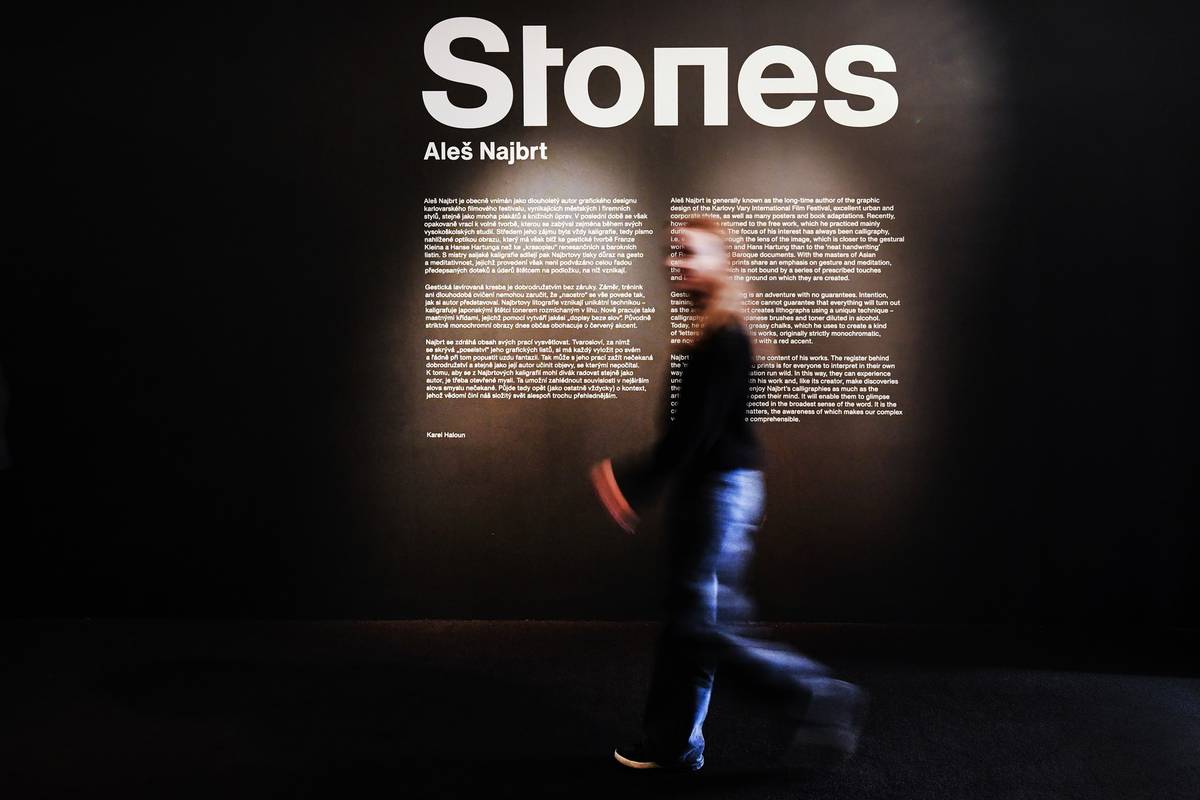 Výstava děl Aleše Najbrta, kterou hostí plzeňská výstavní síň 13, se jmenuje Stones. Potrvá do 28. září.