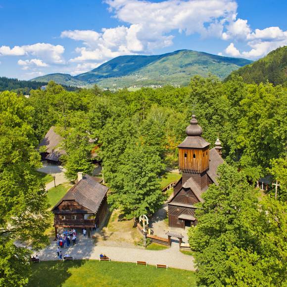 Rožnov pod Radhoštěm - Dřevěné městečko.