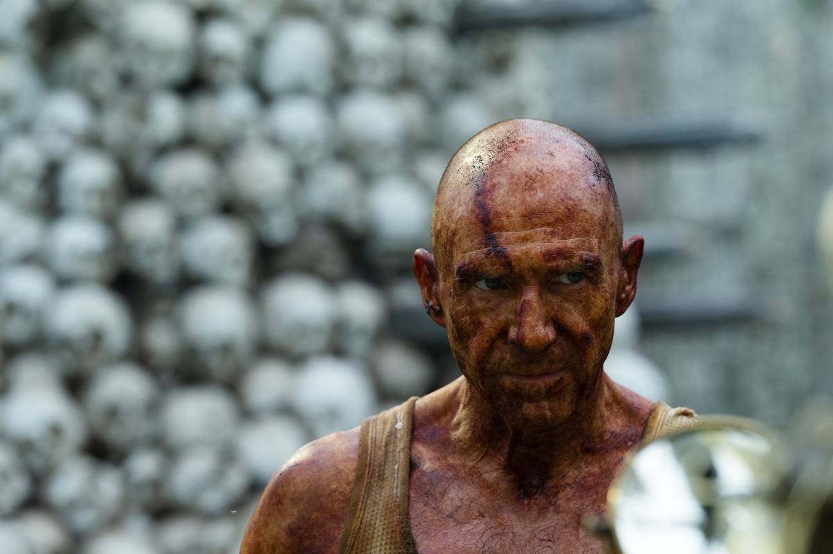Na fotografii z filmu 28 let poté, který od čtvrtka promítají česká kina, je Ralph Fiennes jako Dr. Kelson.