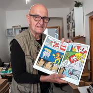 Původní Neffův komiks „Pérák: Toho dne byla mlha“ pochází z konce 80. let minulého století. O deset let později ho doplnil o barevné pokračování „Pérák contra Globeman“. To už vycházelo jen na internetu.