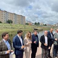 Novou náplavku oficiálně otevřeli politici v pátek. 