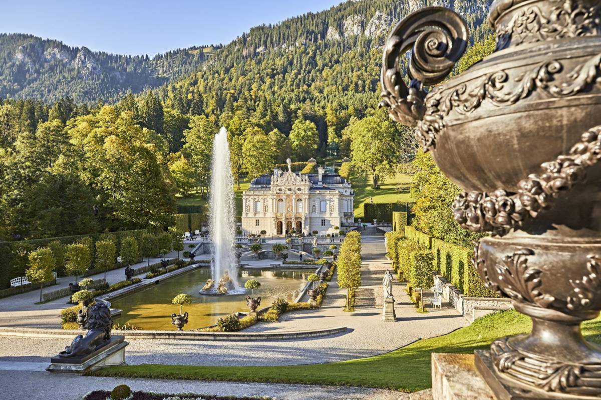 Bavorsko, zámek Linderhof.