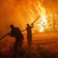Lidé v ohrožených oblastech byli evakuováni po moři i po souši, informovala s odvoláním na místní úřady agentura DPA. (11. srpna, Çanakkale)