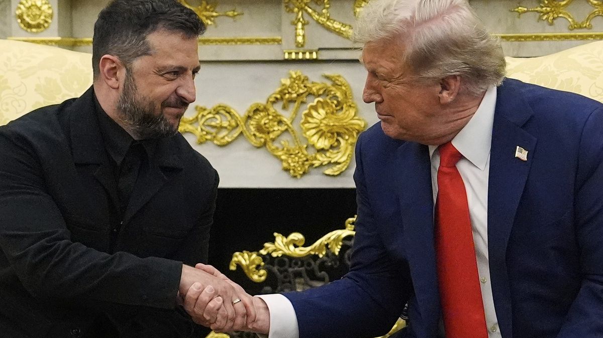 Fotky: Trump jedná se Zelenským a s evropskými lídry ve Washingtonu