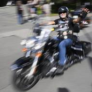 Spanilá jízda amerických motocyklů Harley Davidson Prahou 2025.