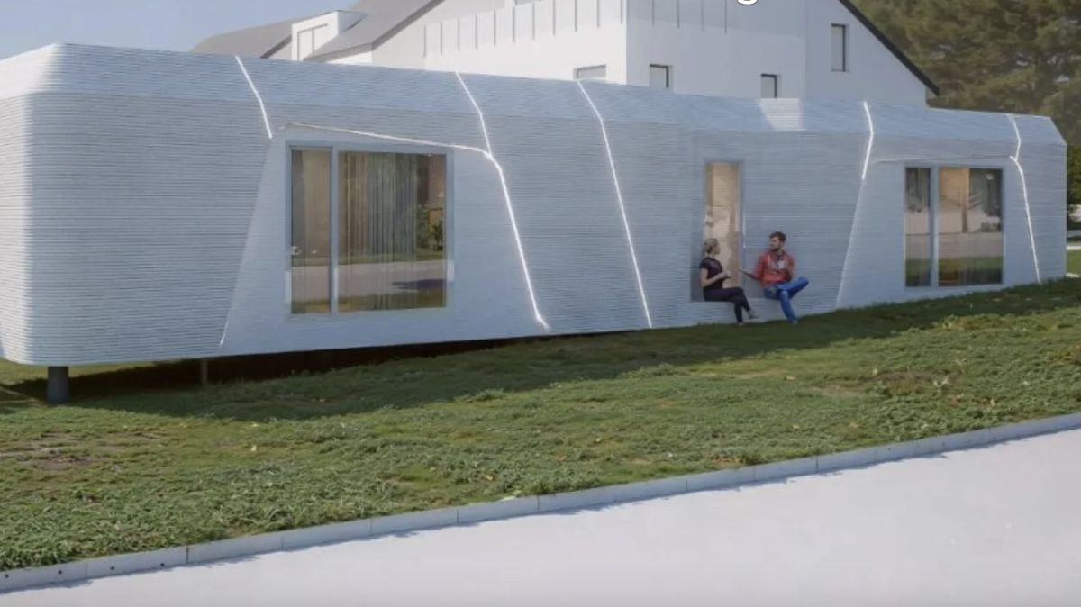 Češi vytiskli v Lucembursku dům z betonu za osm milionů