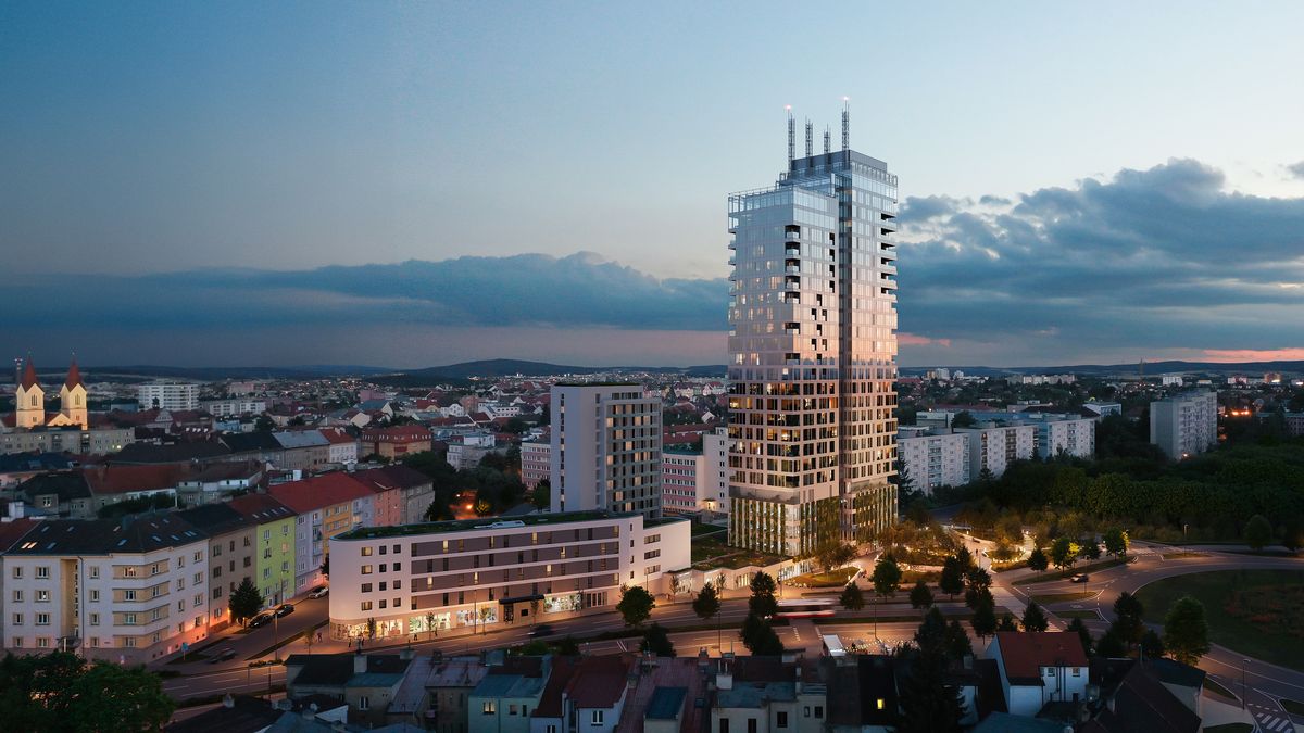 Za miliardu a půl roste v Plzni třetí nejvyšší mrakodrap v Česku