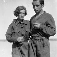 Anna-Eva Bergman and Hans Hartung ve francouzském Leucate, 1929.
