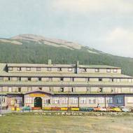 Špindlerova bouda na historickém snímku.