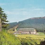 Špindlerova bouda na historickém snímku.