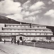 Špindlerova bouda na historickém snímku.