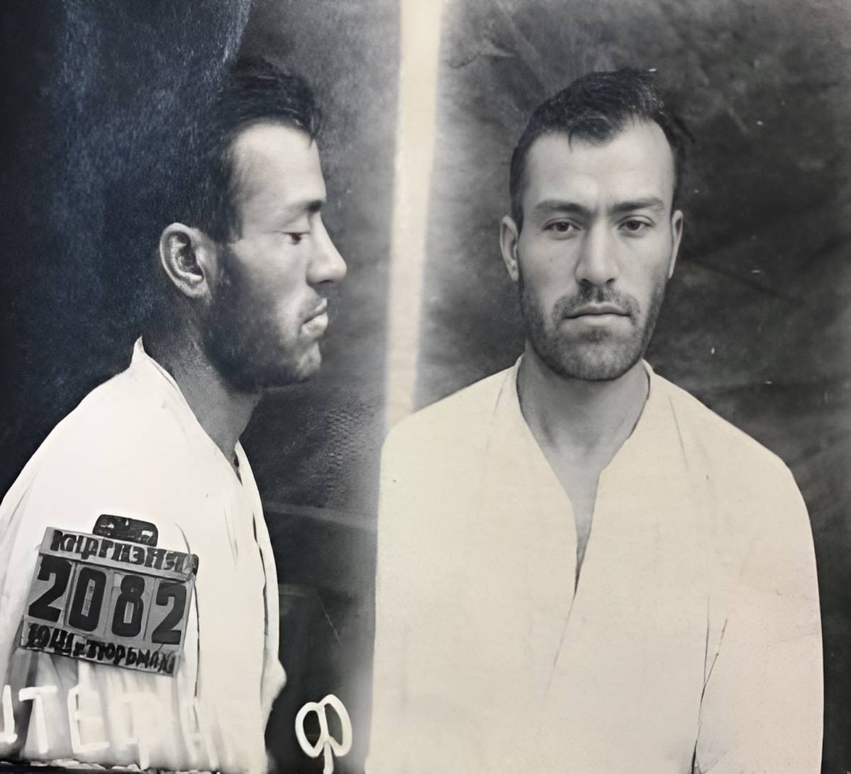 Stanislav Štefan na fotografiích z vyšetřovacího spisu NKVD v roce 1941.