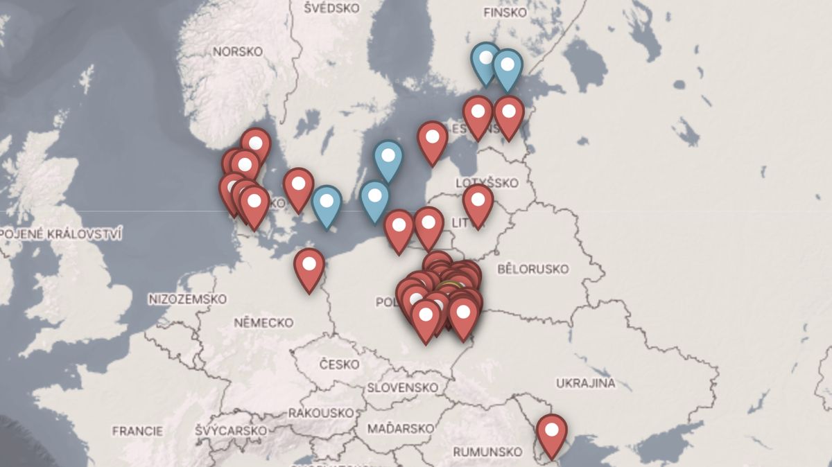 Dánsko, Polsko, Finsko, … Mapa čerstvé vlny hybridních útoků v Evropě