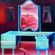 Eva Švankmajerová, Stopa, 1970, olej, plátno, Galerie KODL