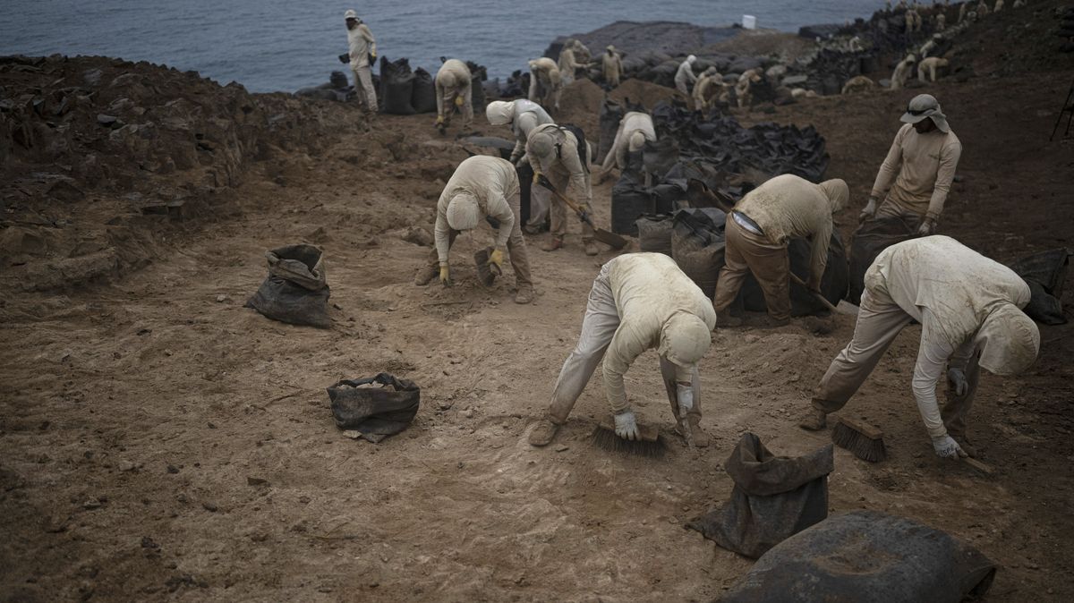 Obrazem: Těžba ptačího trusu, kvůli kterému se kdysi vedly i války