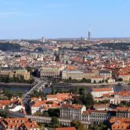 Pohled z katedrály sv. Víta.