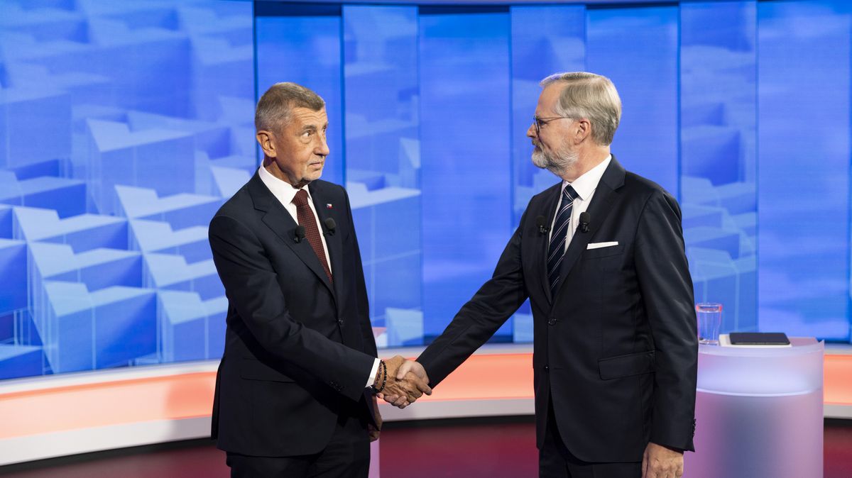 Politolog k debatě: Fialovi je fyzicky nepříjemné poslouchat, co Babiš říká