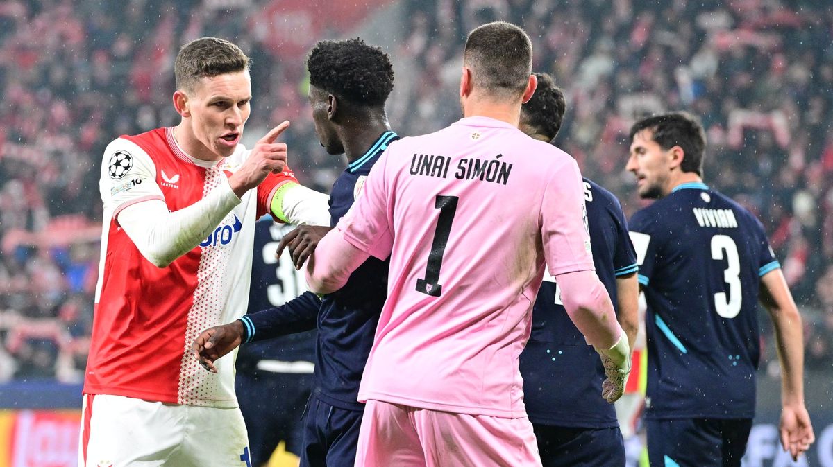 Slavia získala proti Bilbau bod, výhra v Lize mistrů dál uniká